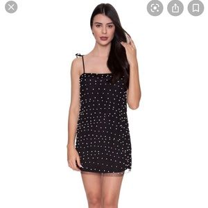 Short strap dress, black!